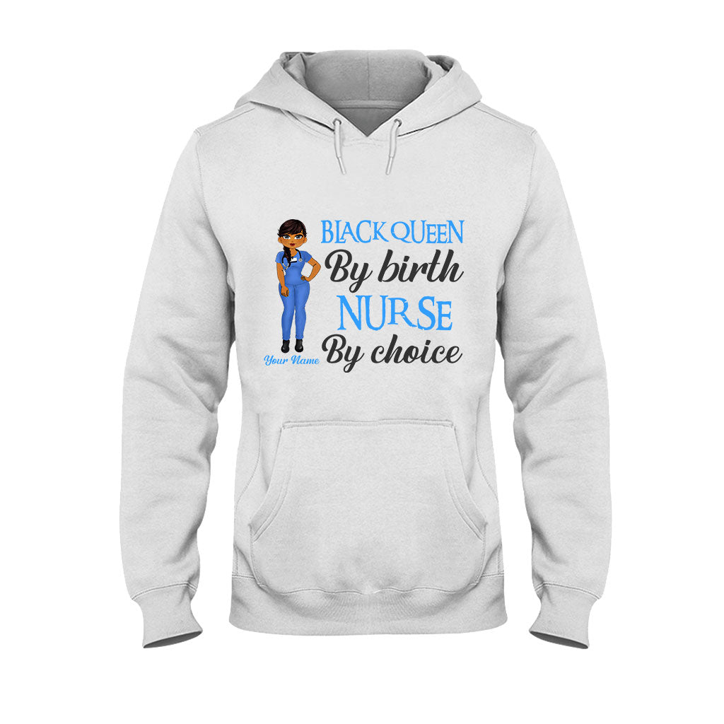 Schwarze Krankenschwester – Personalisiertes T-Shirt und Hoodie