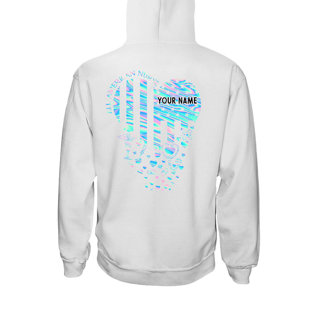 Stolze Krankenschwester – Personalisiertes T-Shirt und Hoodie zum Unabhängigkeitstag