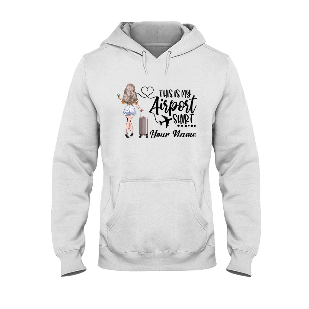 Das ist mein Flughafen-Shirt – personalisiertes Reise-T-Shirt und Hoodie