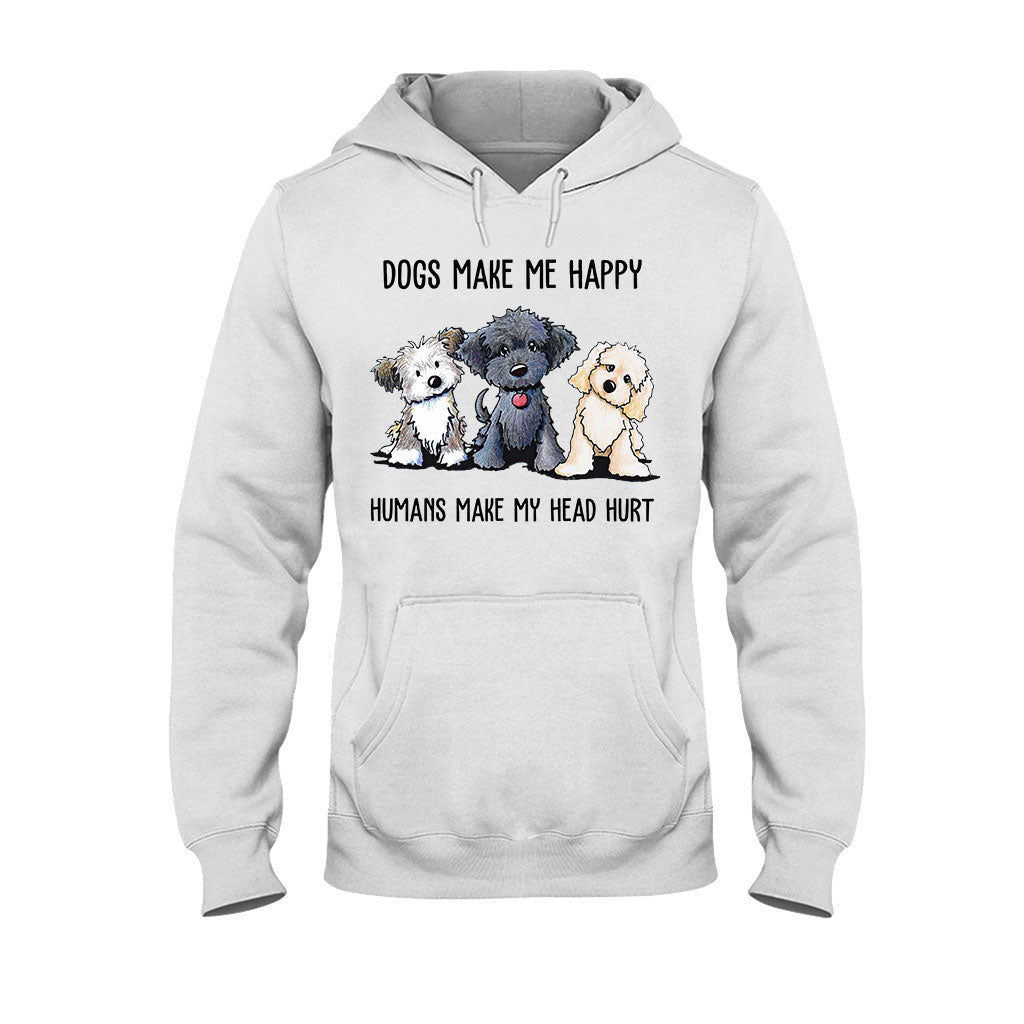 Hunde machen mich glücklich – T-Shirt und Hoodie 062021
