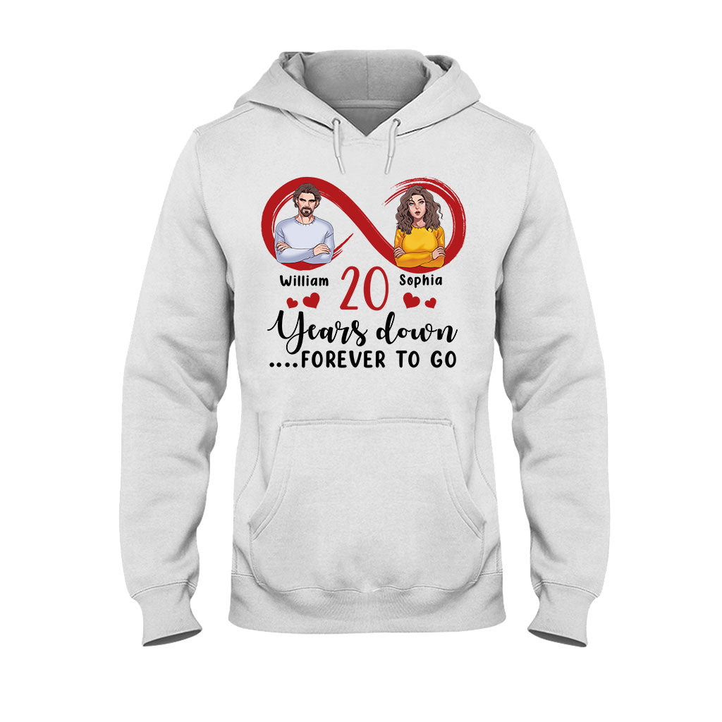 Für immer zusammen – Personalisiertes Partner-T-Shirt und Hoodie