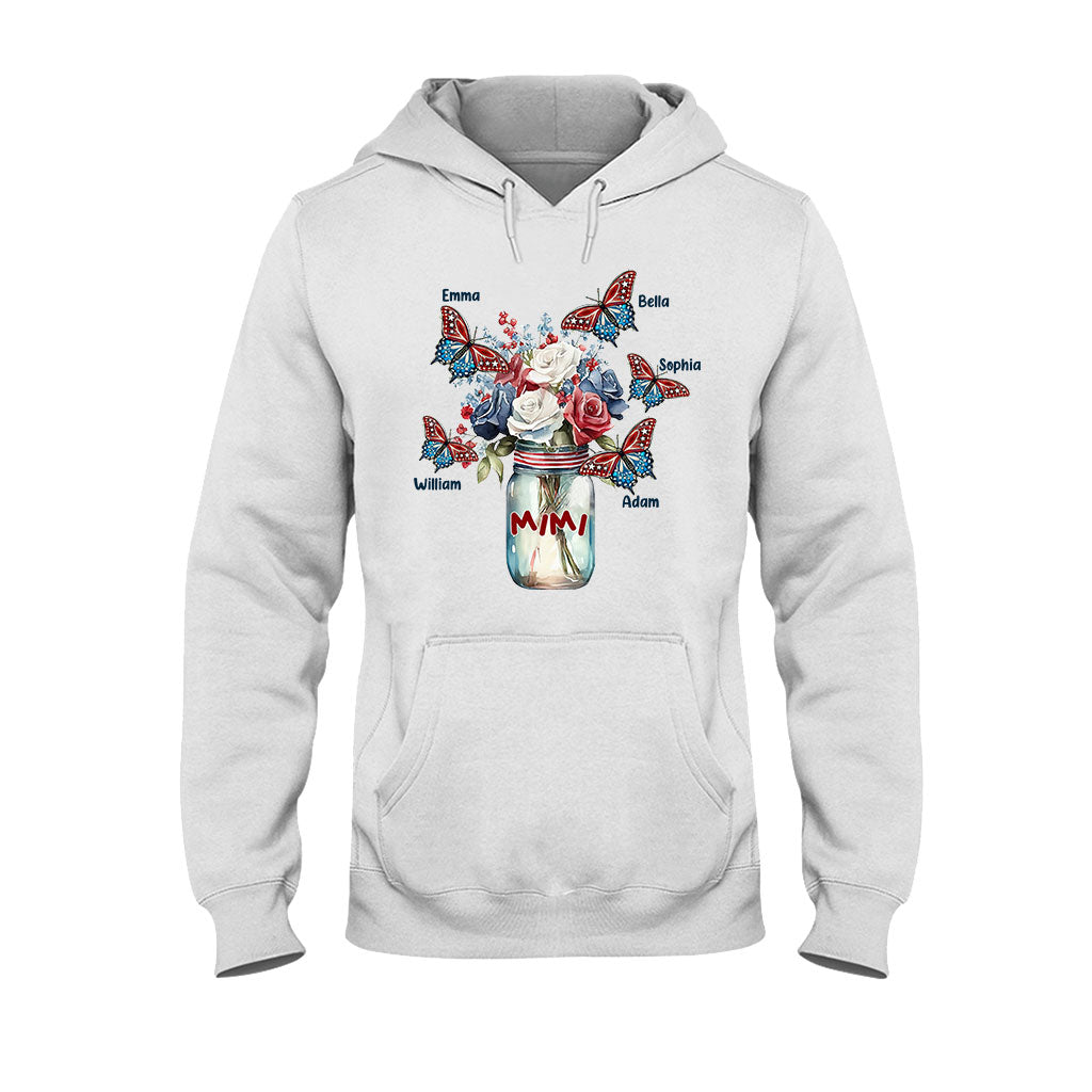 Glück ist Oma sein – Geschenk für Oma, Mama, Tante – Personalisiertes T-Shirt und Hoodie