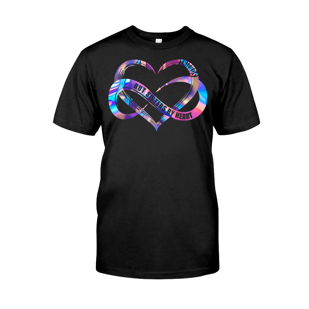 Nicht blutsverwandt, aber im Herzen Schwestern – Personalisiertes Bestie-T-Shirt und Hoodie