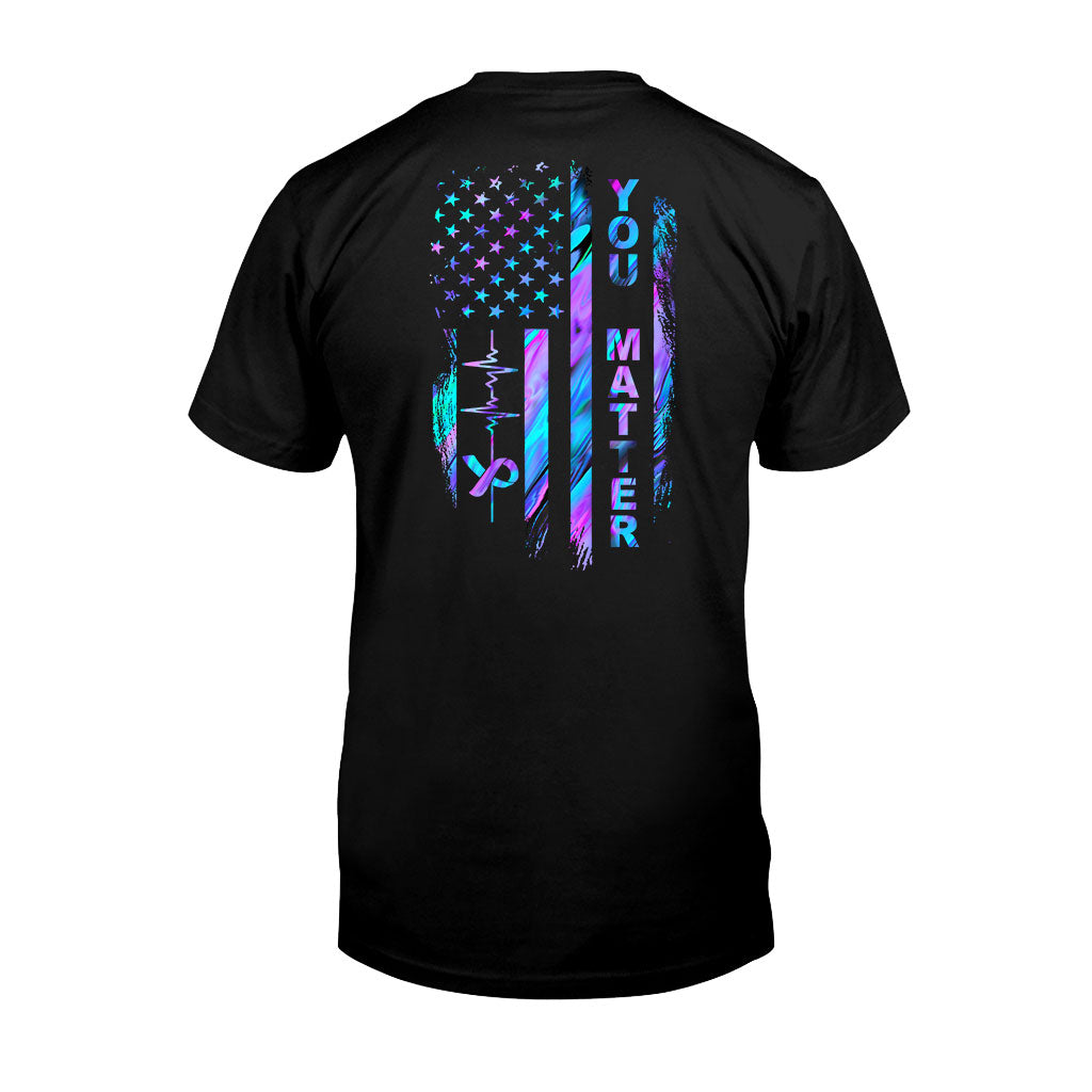 T-Shirt und Hoodie mit Flagge zur Suizidprävention 062021