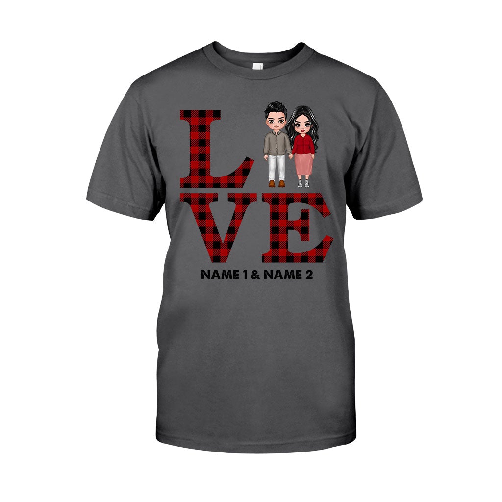 Liebespaar – Personalisiertes T-Shirt und Hoodie