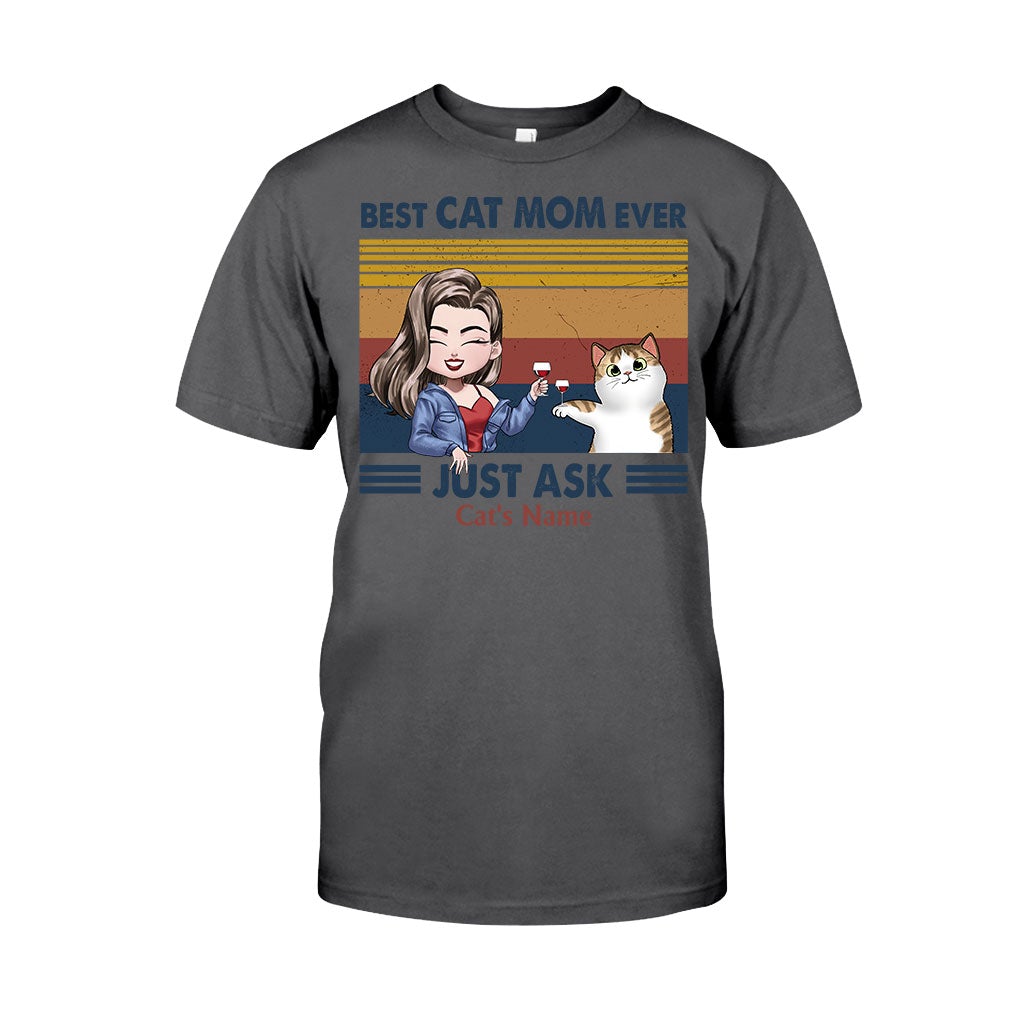 Die beste Katzenmama aller Zeiten – Personalisiertes Katzen-T-Shirt und Hoodie