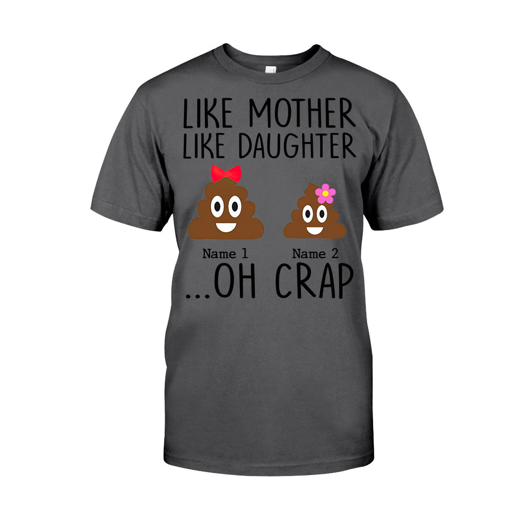 Wie die Mutter, so die Tochter – Geschenk für Mama, Tochter, Papa, Sohn – Personalisiertes T-Shirt und Hoodie