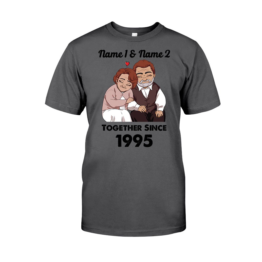 Seit jeher ein Ehepaar – personalisiertes Partner-T-Shirt und Hoodie