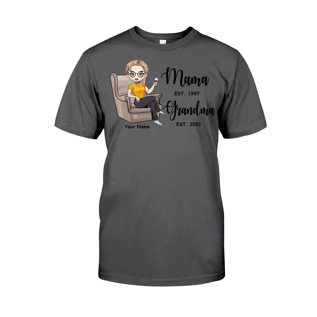 Mama Est Grandma Est – Personalisiertes Muttertags-T-Shirt und Hoodie