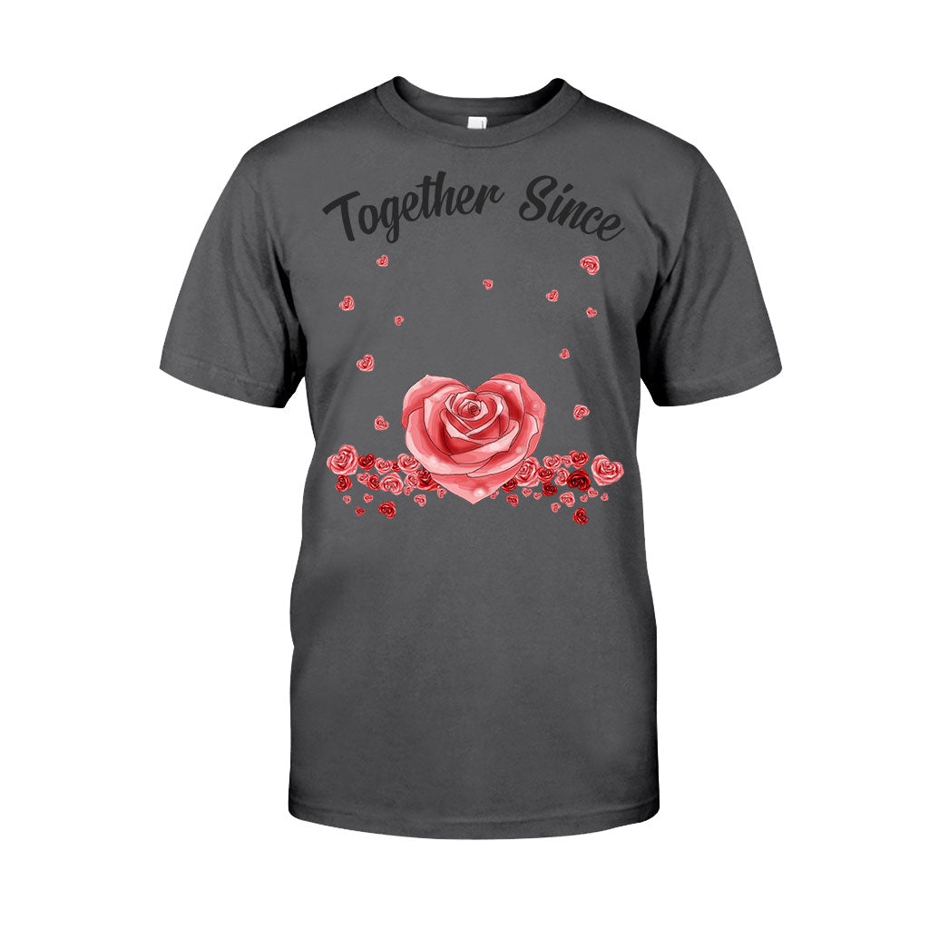 Gemeinsam seit – Personalisiertes Partner-T-Shirt und Hoodie