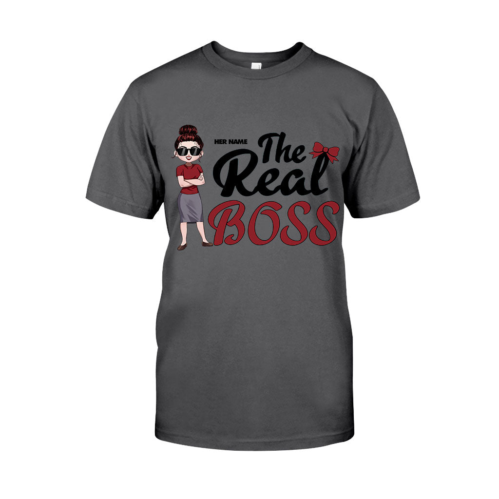 Der Boss – Der wahre Boss – Personalisiertes Partner-T-Shirt und Hoodie