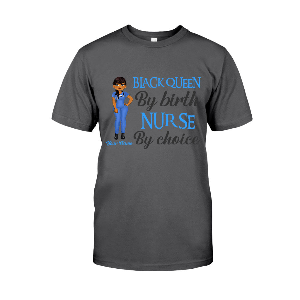 Schwarze Krankenschwester – Personalisiertes T-Shirt und Hoodie