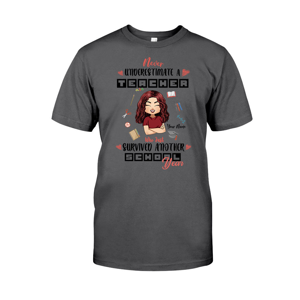 Never Underestimate A Teacher - Personalized T-shirt and Hoodie