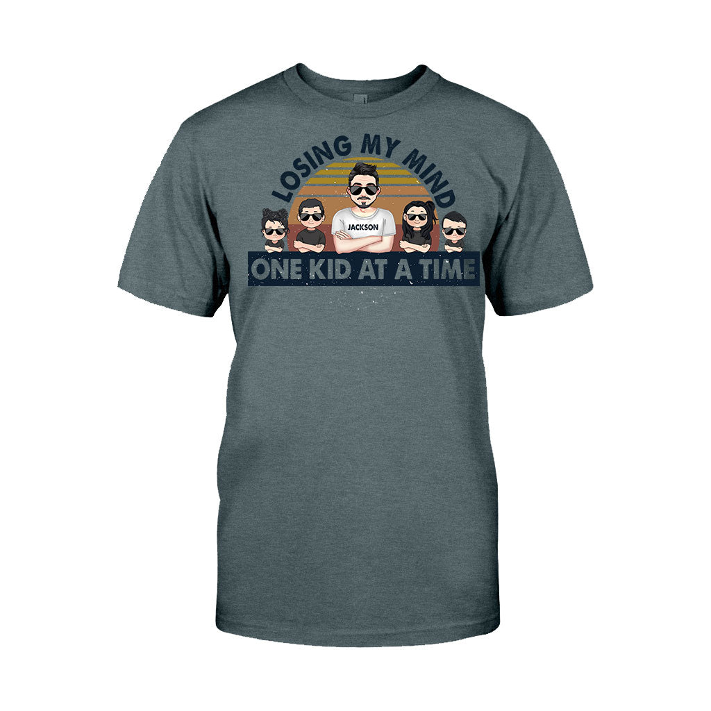 Losing My Mind One Kid At A Time - Gift for dad, dad - Personalized T-shirt And Hoodie