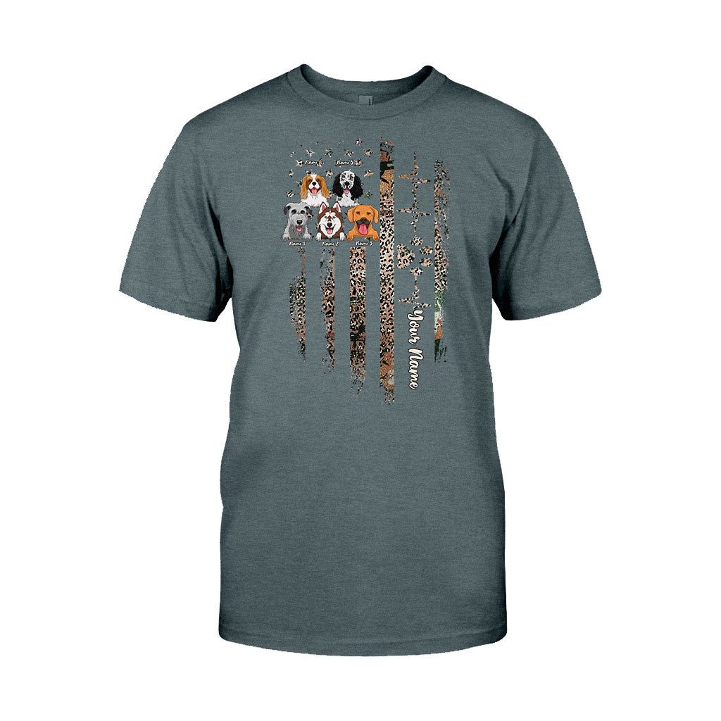 Ich liebe meine Hunde – Personalisiertes Hunde-T-Shirt und Hoodie zum Unabhängigkeitstag