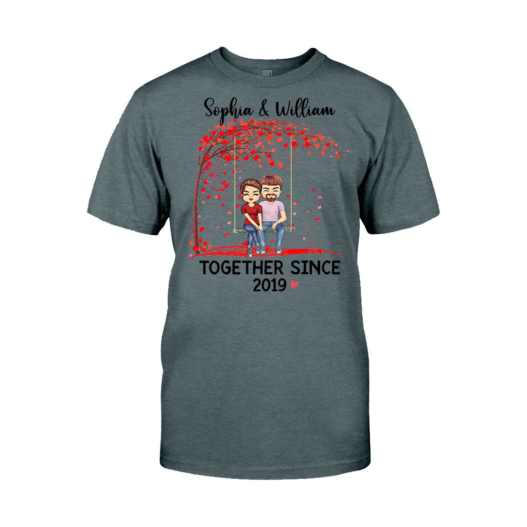 Gemeinsam seit – Personalisiertes Partner-T-Shirt und Hoodie