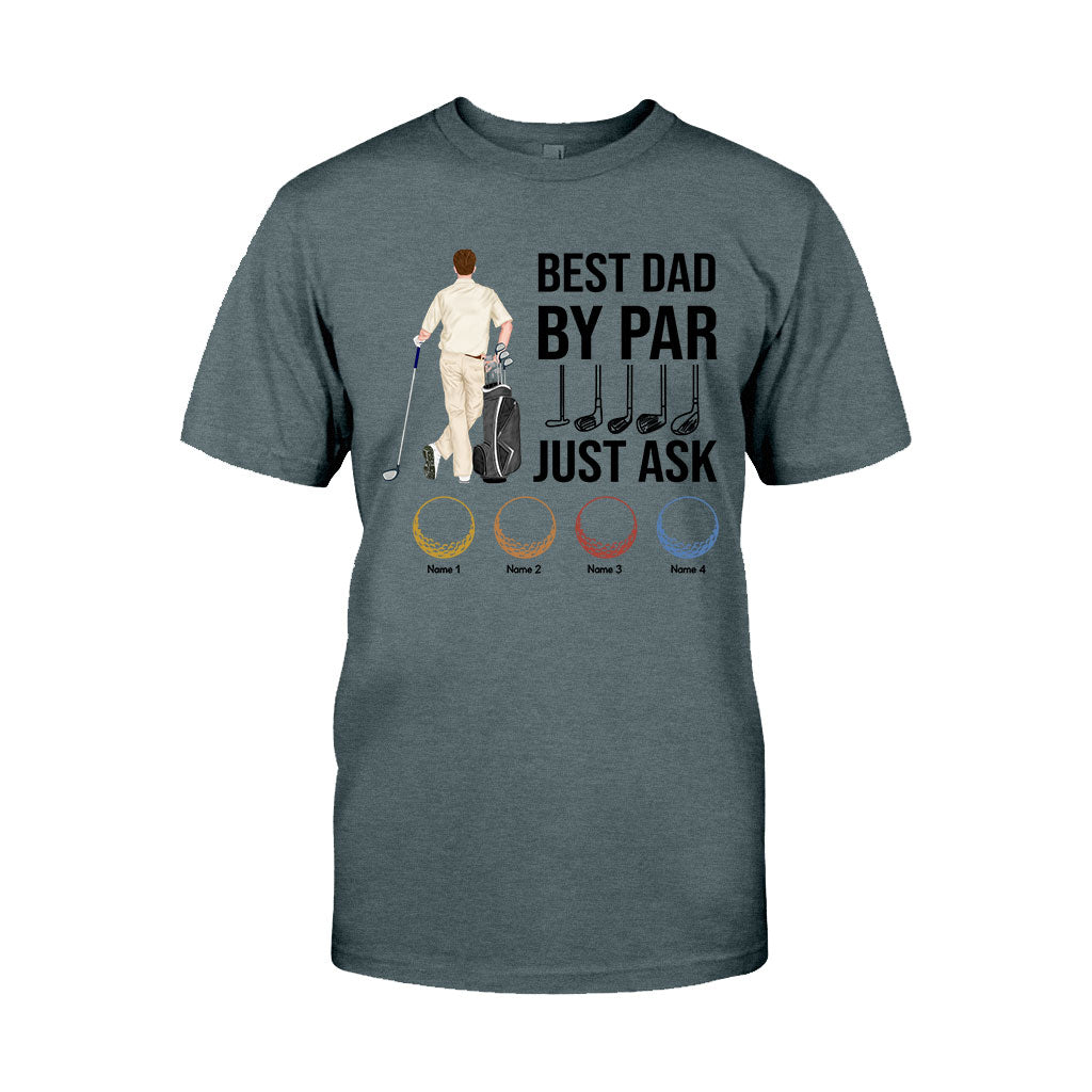 Bester Papa aller Zeiten – Personalisiertes Golf-T-Shirt und Hoodie zum Vatertag