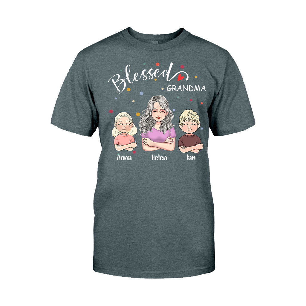 Blessed Grandpa - Personalized Mother's Day Grandma T-shirt and Hoodie