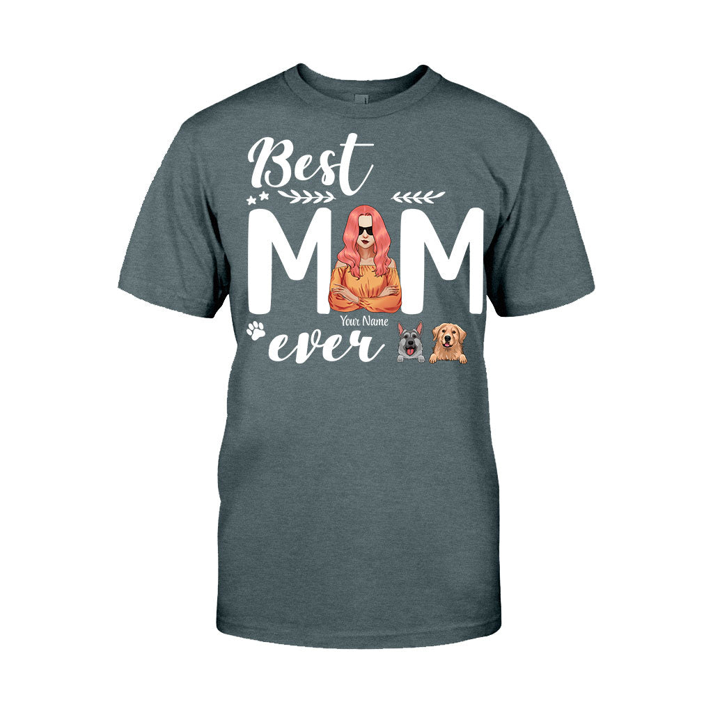 Die beste Hundemama aller Zeiten – personalisiertes T-Shirt und Hoodie