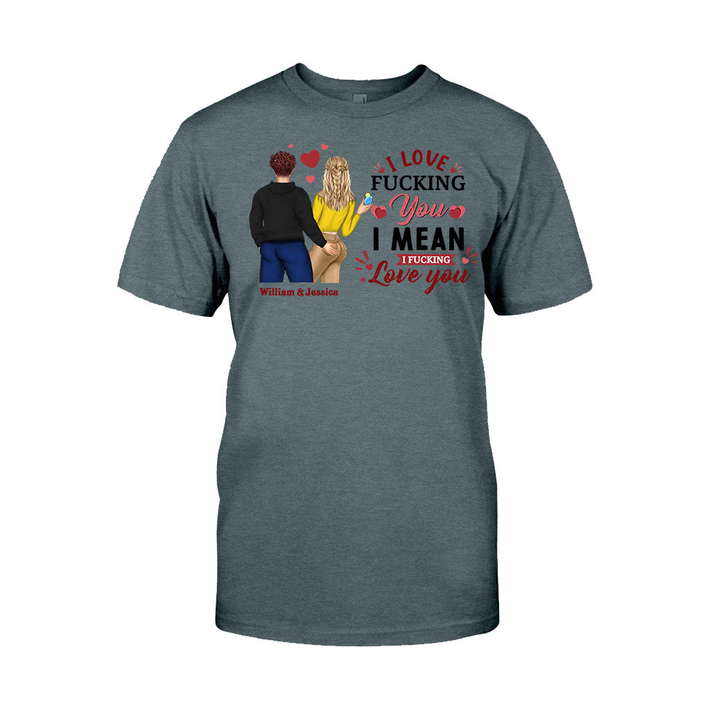 Ich liebe dich – Personalisiertes Partner-T-Shirt und Hoodie