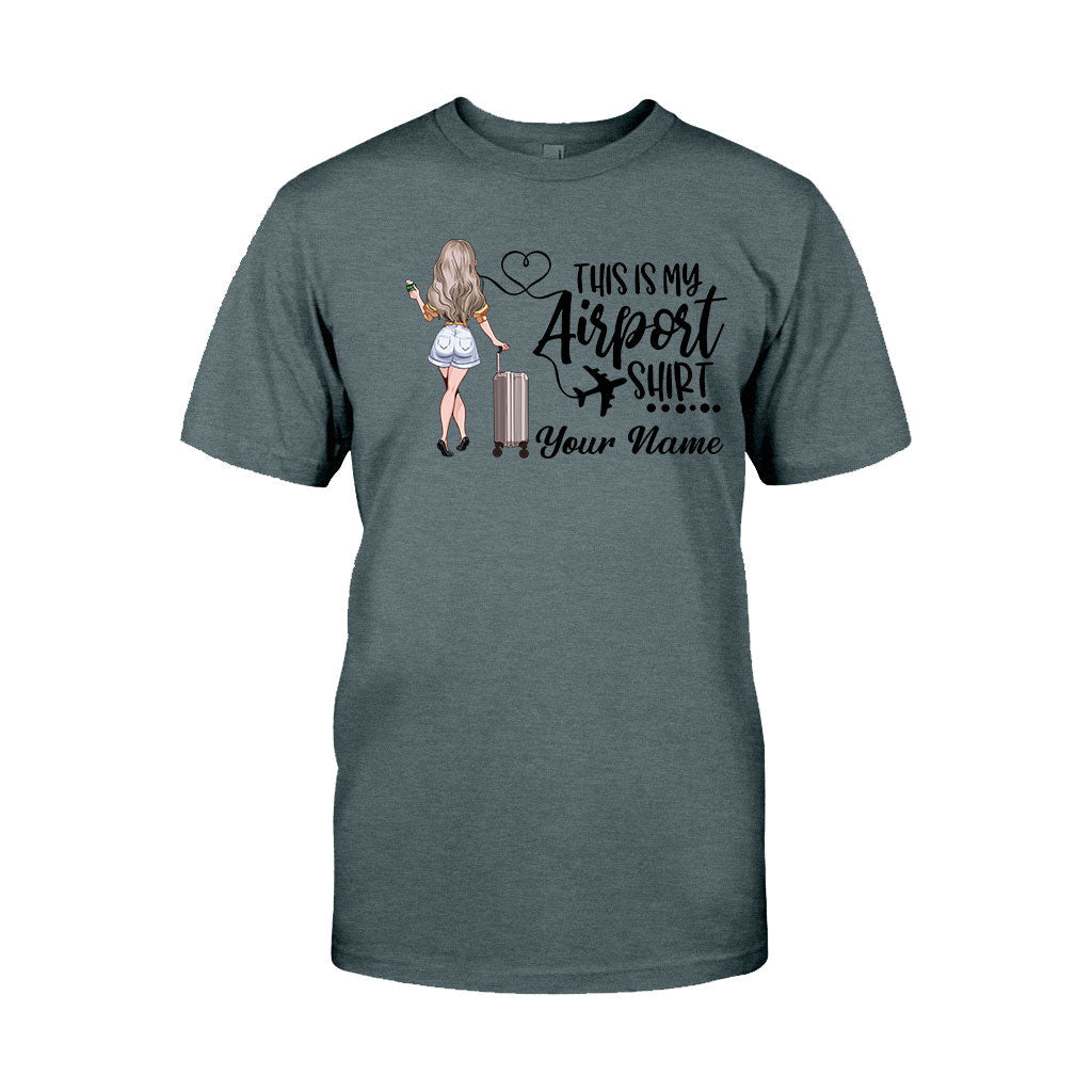 Das ist mein Flughafen-Shirt – personalisiertes Reise-T-Shirt und Hoodie