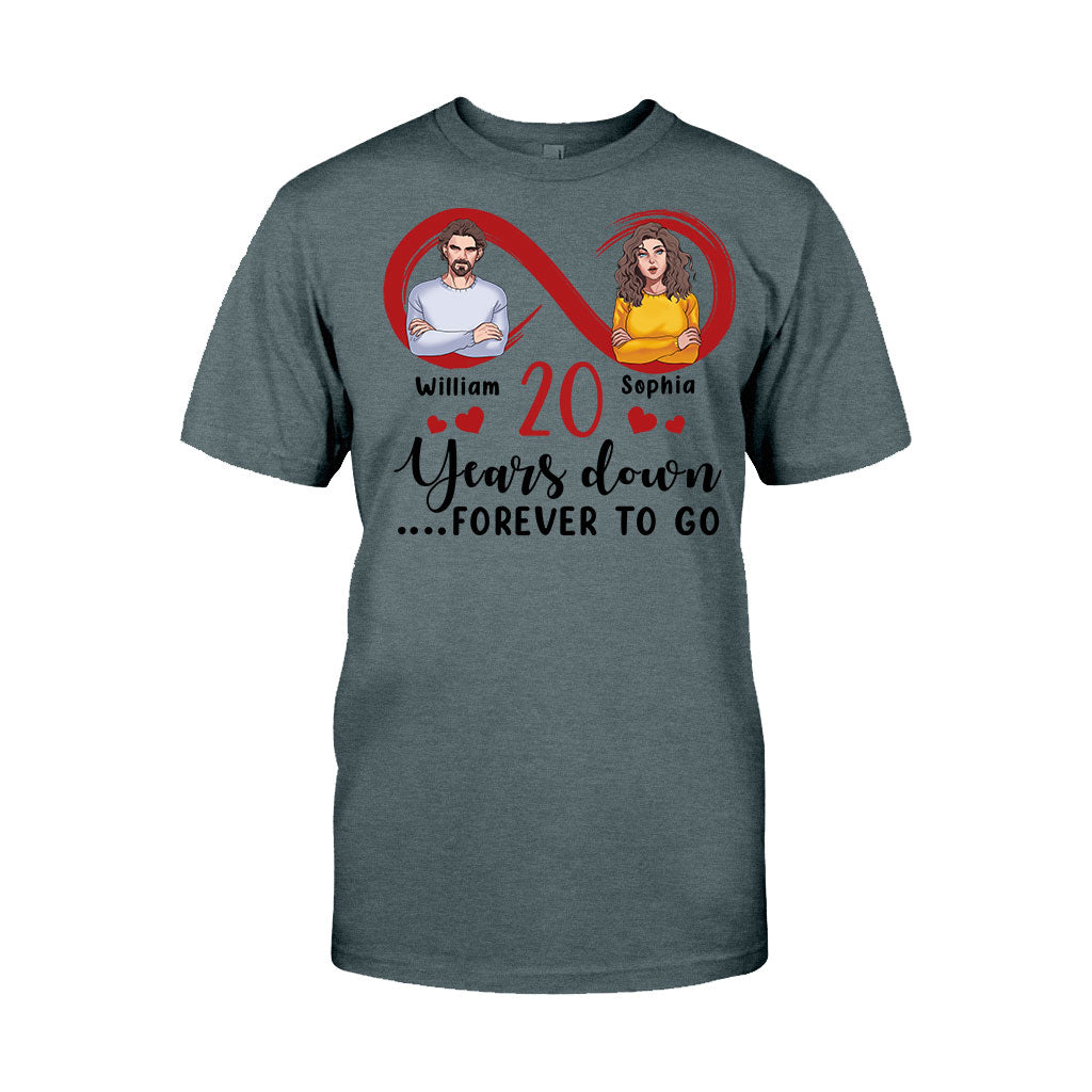 Für immer zusammen – Personalisiertes Partner-T-Shirt und Hoodie