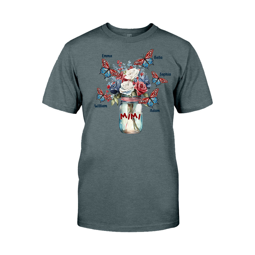 Glück ist Oma sein – Geschenk für Oma, Mama, Tante – Personalisiertes T-Shirt und Hoodie