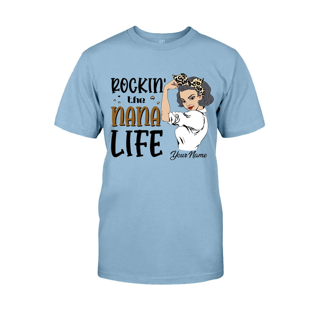 Rocking The Nana Life - Personalized Grandma T-shirt and Hoodie