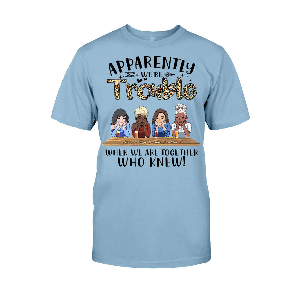 Offenbar sind wir zusammen nur Ärger – wer hätte das gedacht? – Personalisiertes Bestie-T-Shirt und Hoodie