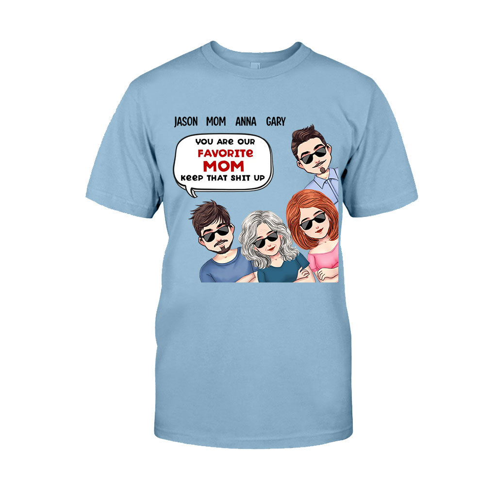 Du bist unsere Lieblingsmama – Personalisiertes Muttertags-T-Shirt und Hoodie