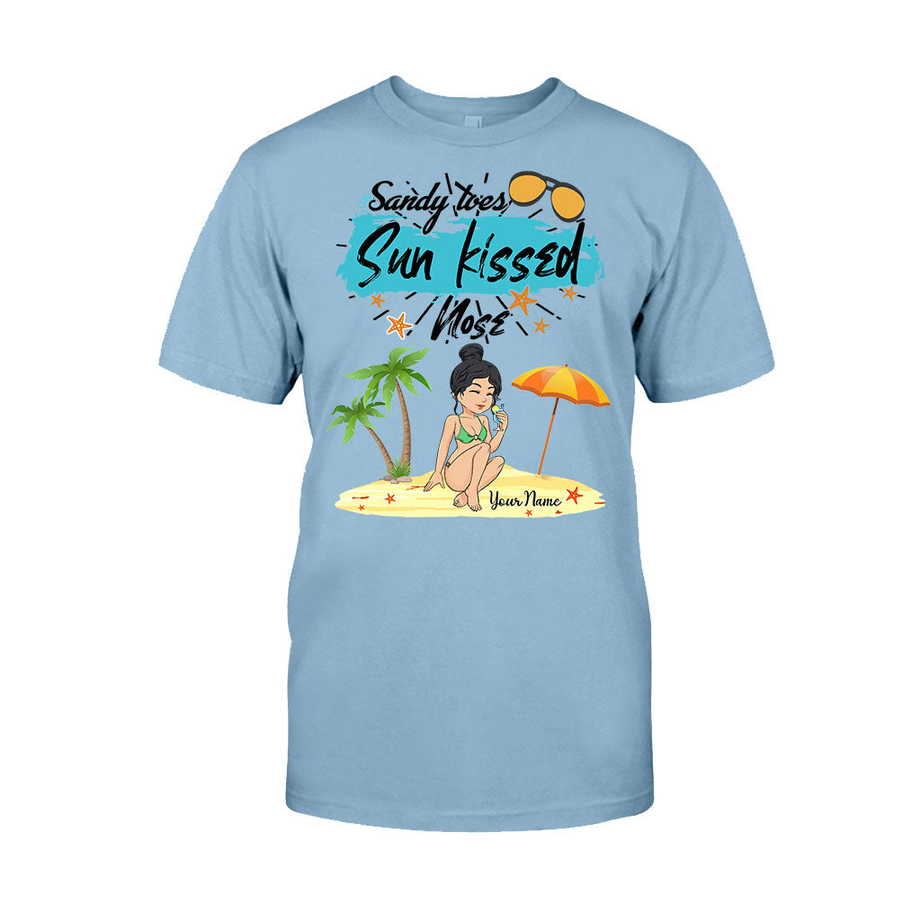 Sandy Toes Sunkissed Nose - Personalized Sea Lover T-shirt and Hoodie