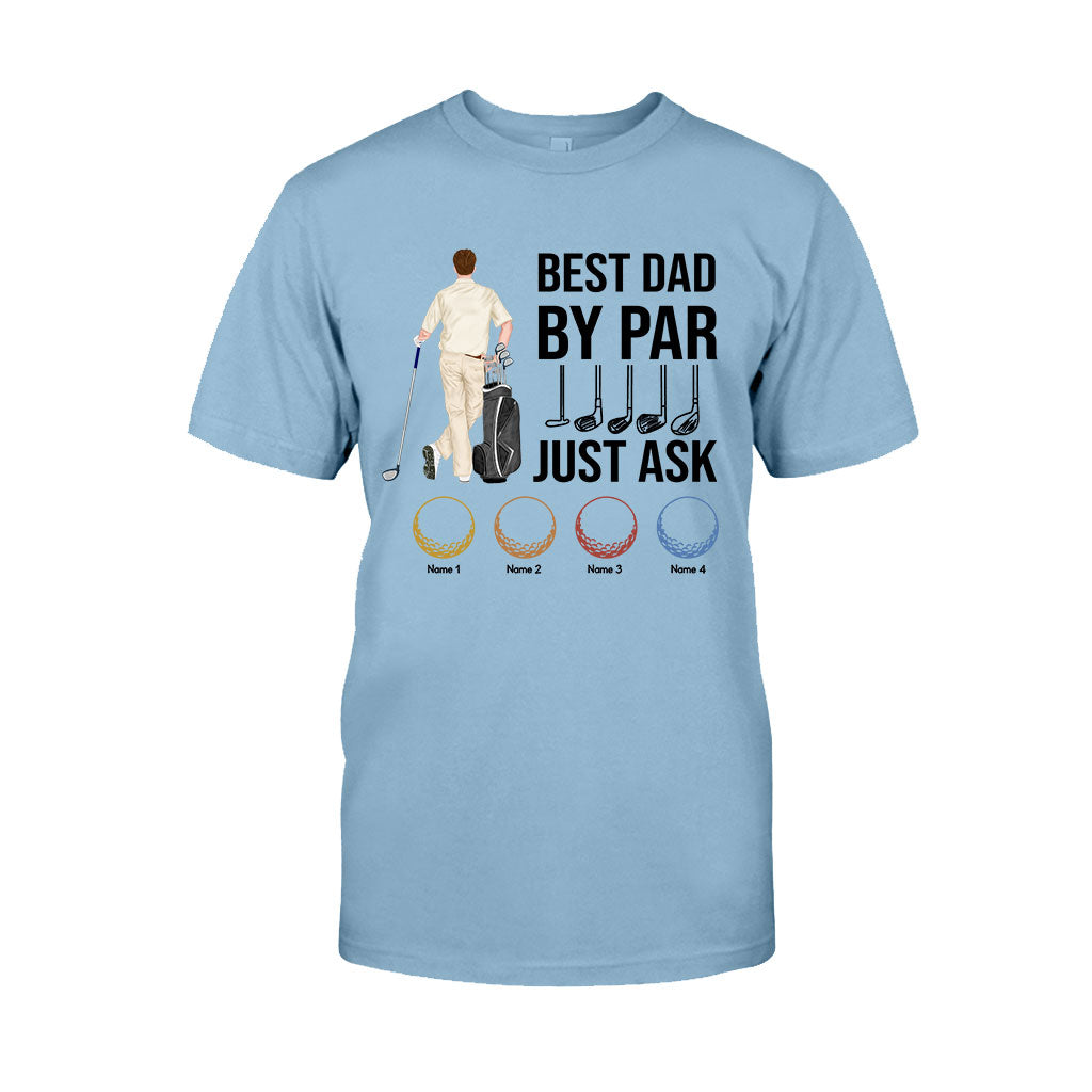 Bester Papa aller Zeiten – Personalisiertes Golf-T-Shirt und Hoodie zum Vatertag