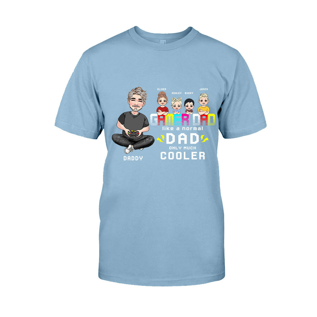 Gamer-Papa – Personalisiertes Videospiel-T-Shirt und Hoodie