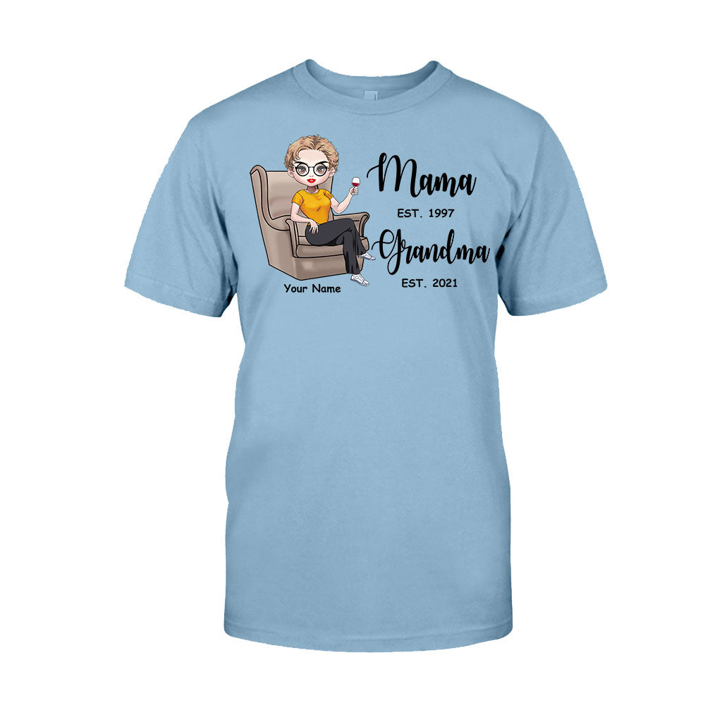 Mama Est Grandma Est – Personalisiertes Muttertags-T-Shirt und Hoodie