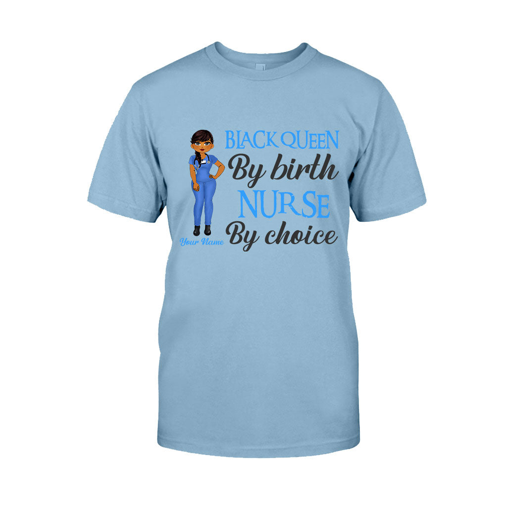 Schwarze Krankenschwester – Personalisiertes T-Shirt und Hoodie