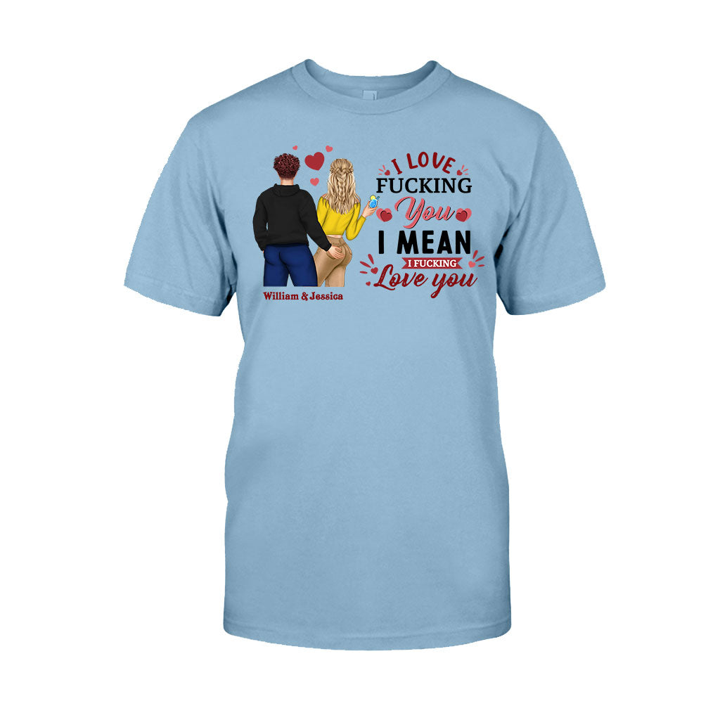 Ich liebe dich – Personalisiertes Partner-T-Shirt und Hoodie