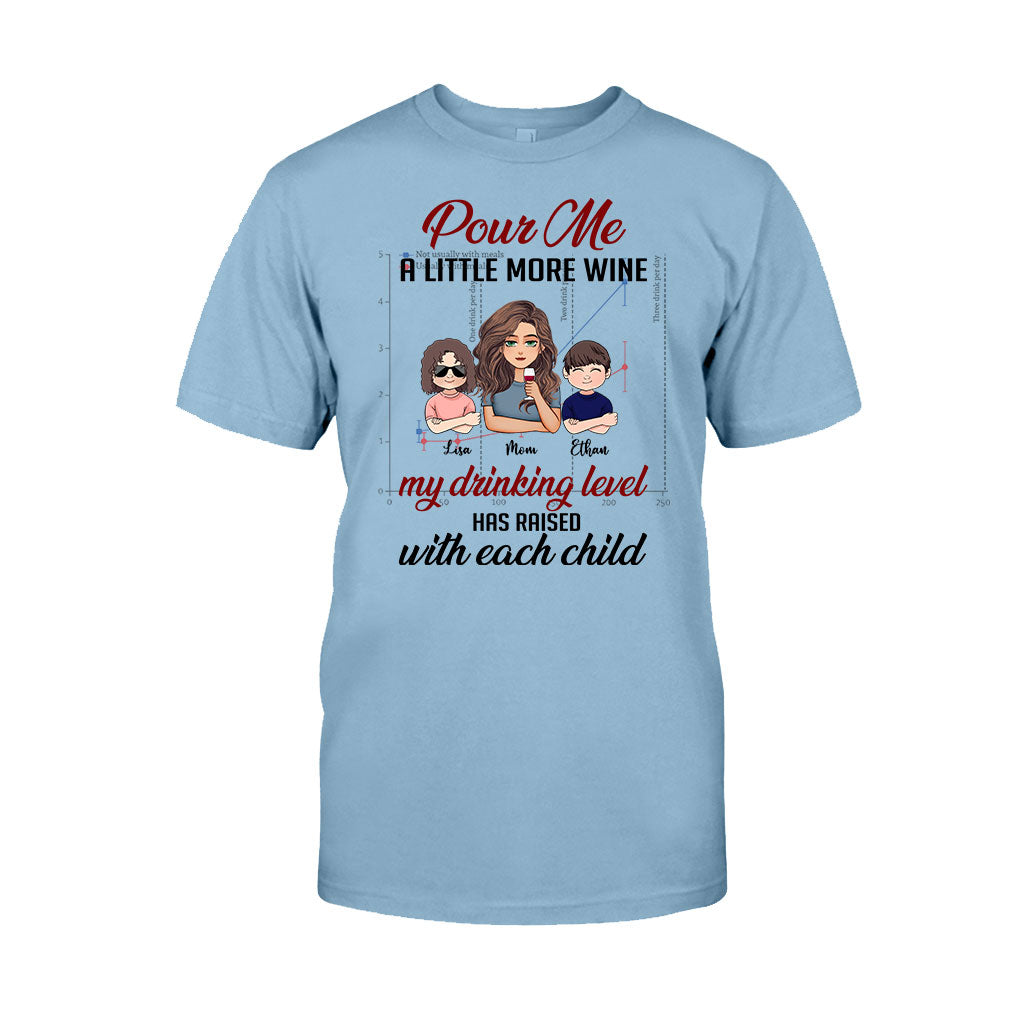 My Drinking Level - Personalized Mother's Day Mother T-shirt and Hoodie