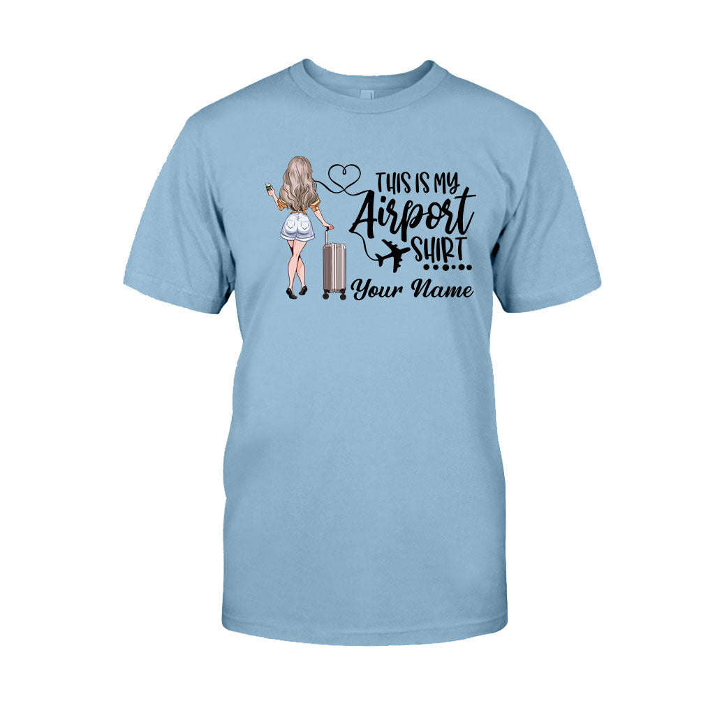 Das ist mein Flughafen-Shirt – personalisiertes Reise-T-Shirt und Hoodie
