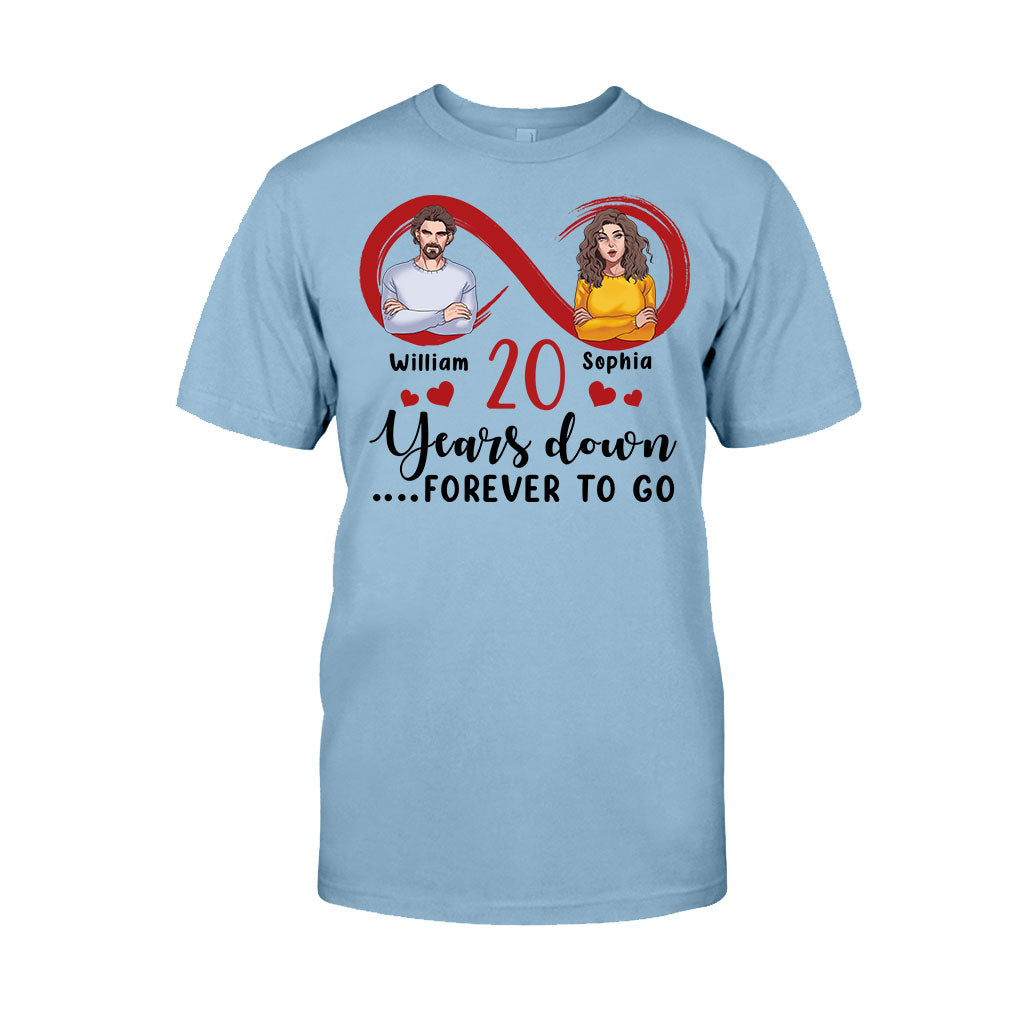 Für immer zusammen – Personalisiertes Partner-T-Shirt und Hoodie