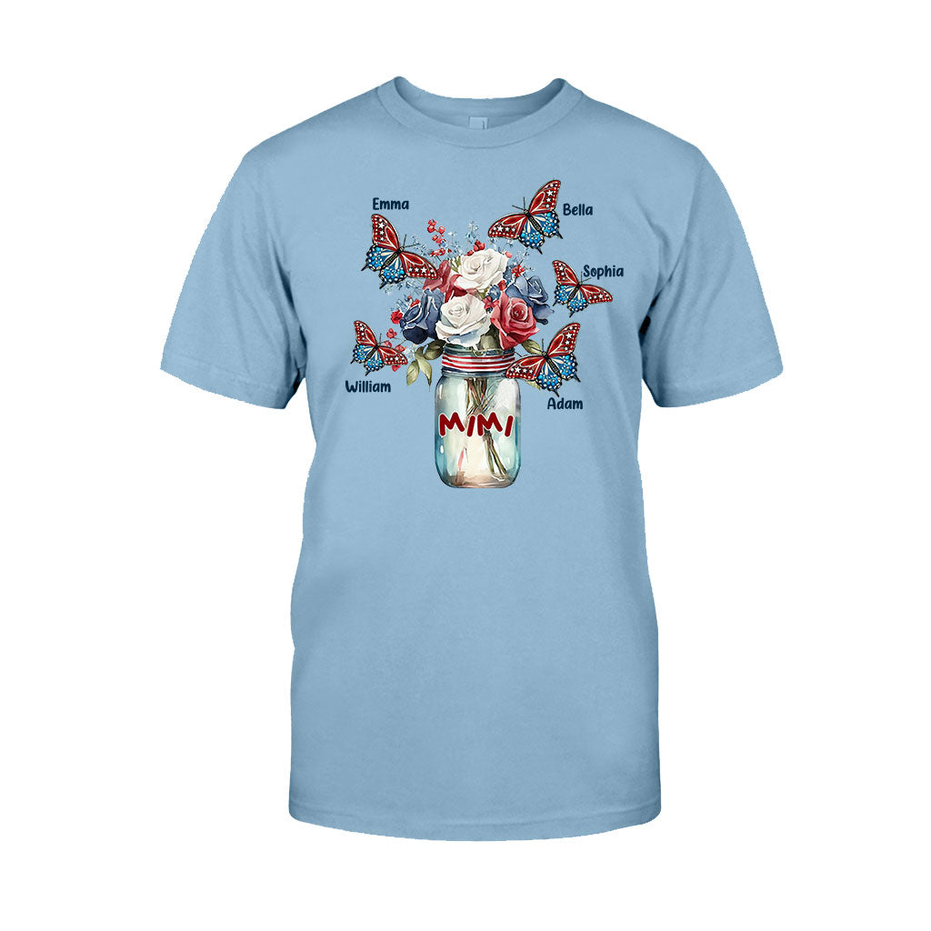 Glück ist Oma sein – Geschenk für Oma, Mama, Tante – Personalisiertes T-Shirt und Hoodie