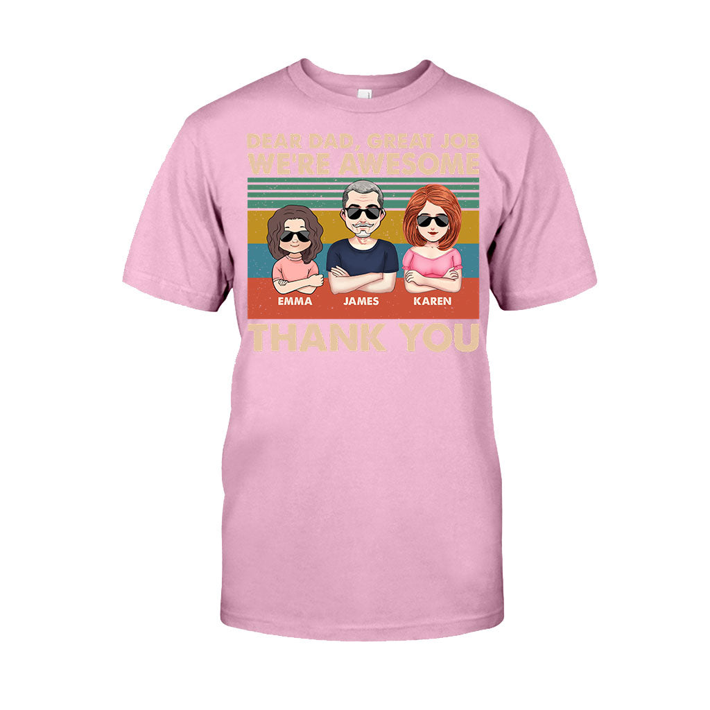 Lieber Papa, super gemacht! Wir sind spitze! Danke! – Geschenk für Papa, Opa, personalisiertes T-Shirt und Hoodie