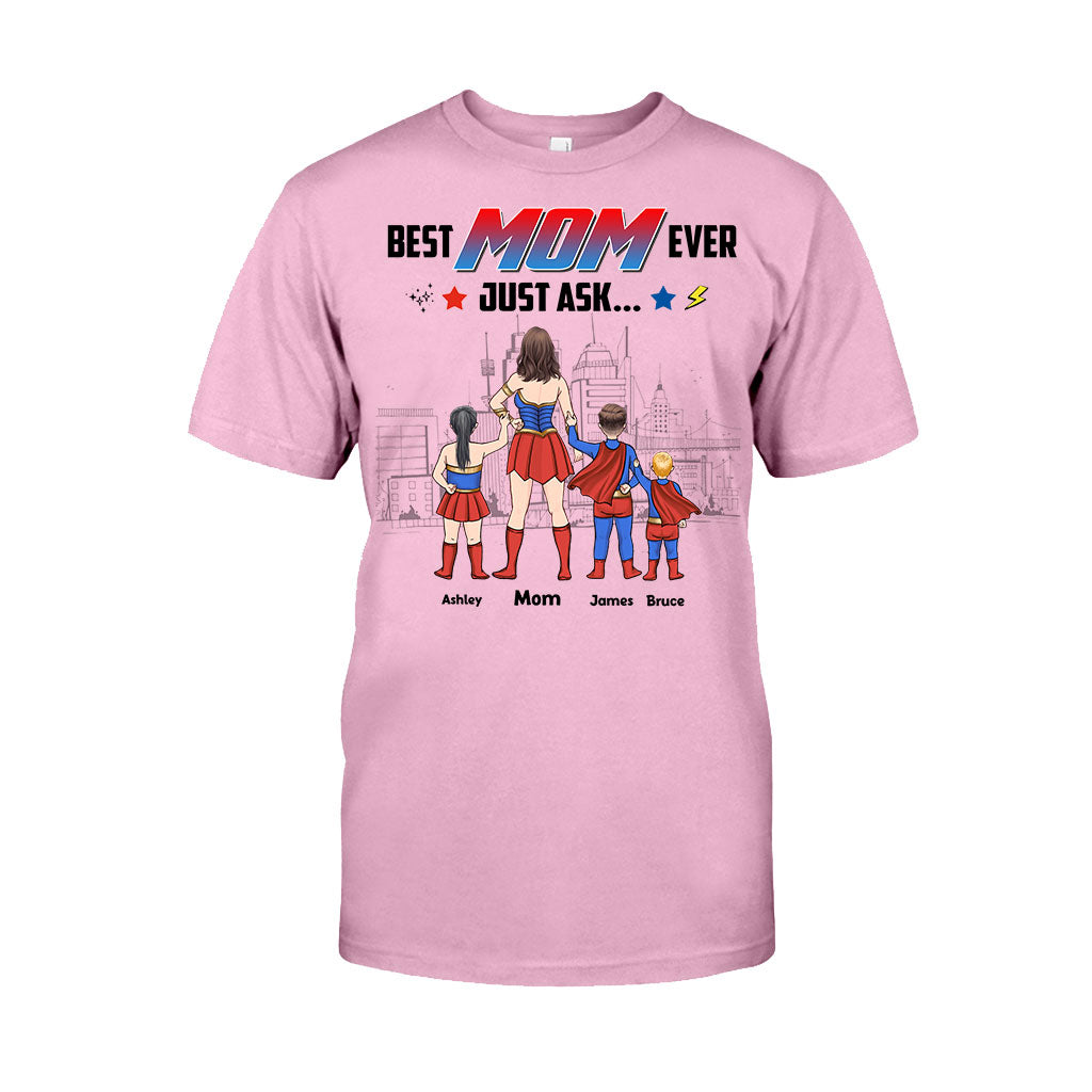 Supermama – Personalisiertes Mutter-T-Shirt und Hoodie