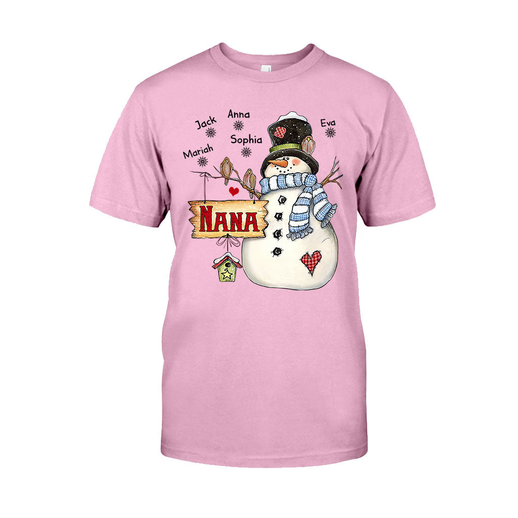 Nana Snowman – Personalisiertes Oma-T-Shirt und Hoodie