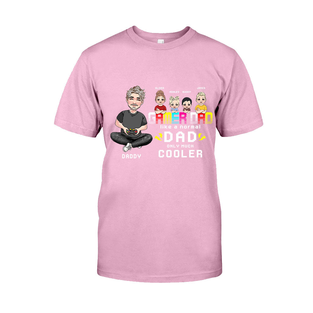 Gamer-Papa – Personalisiertes Videospiel-T-Shirt und Hoodie