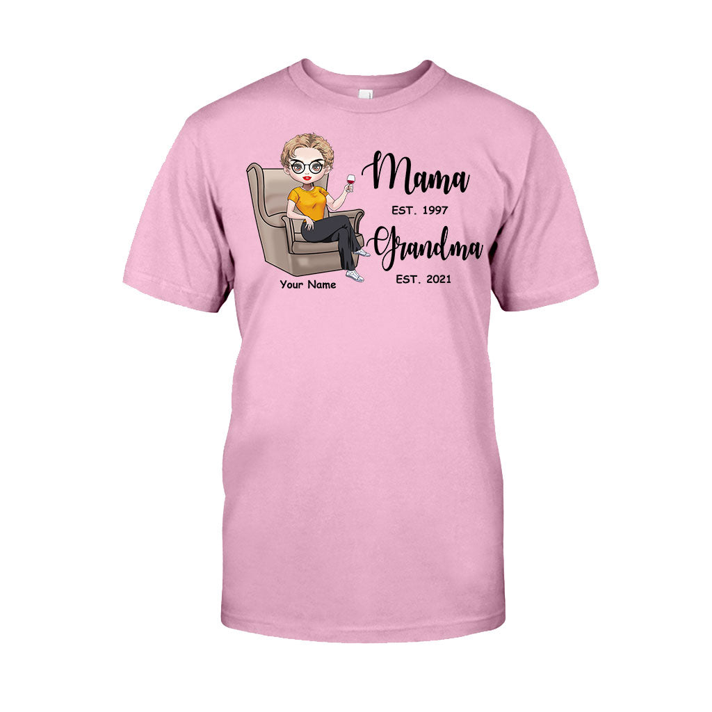 Mama Est Grandma Est – Personalisiertes Muttertags-T-Shirt und Hoodie