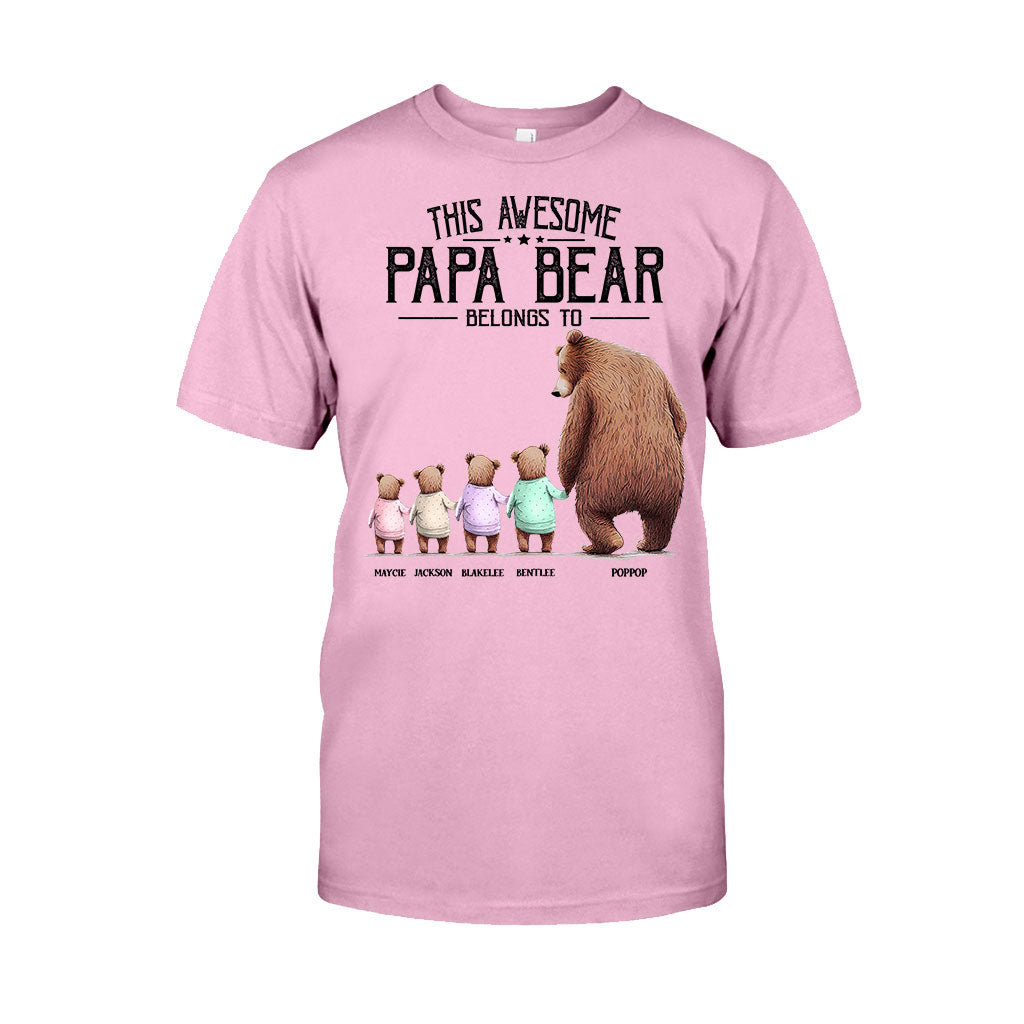 Dieser Papa Bär gehört zu – personalisiertes Opa-T-Shirt und Hoodie