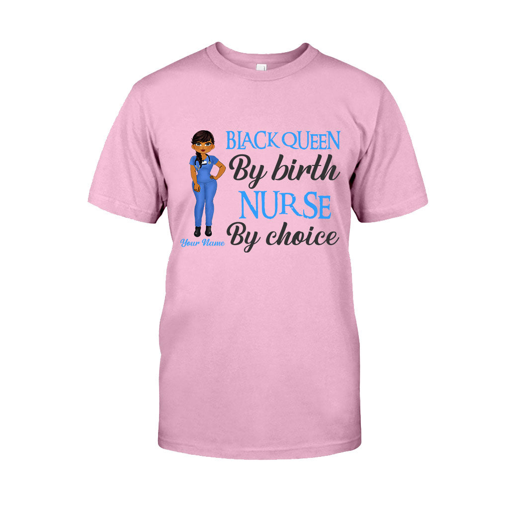 Schwarze Krankenschwester – Personalisiertes T-Shirt und Hoodie