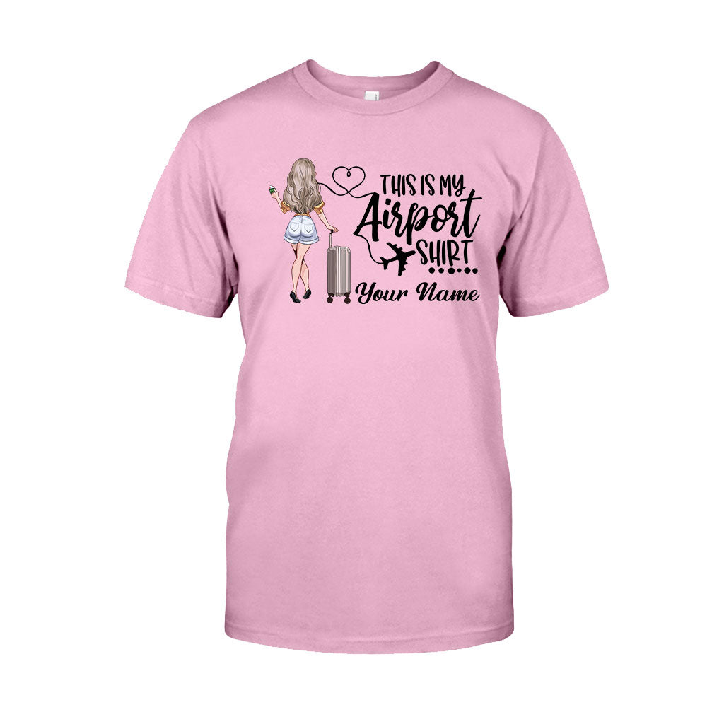 Das ist mein Flughafen-Shirt – personalisiertes Reise-T-Shirt und Hoodie