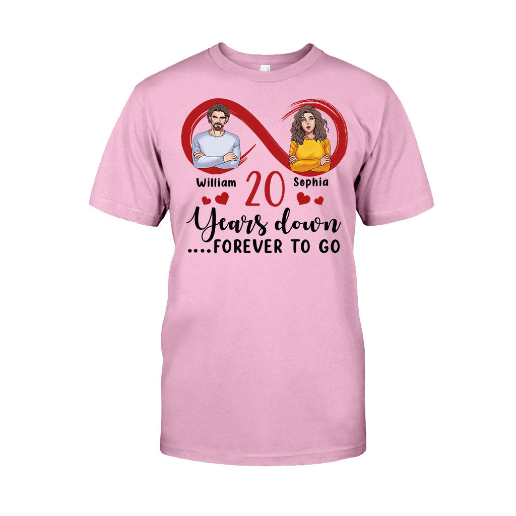 Für immer zusammen – Personalisiertes Partner-T-Shirt und Hoodie