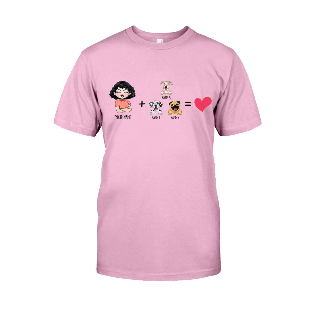 Ich mit den Hunden – Personalisiertes Hunde-T-Shirt und Hoodie